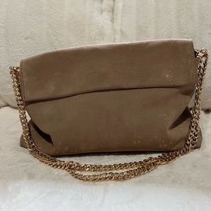 Mango Shoulder/Crossbody Suede Bag